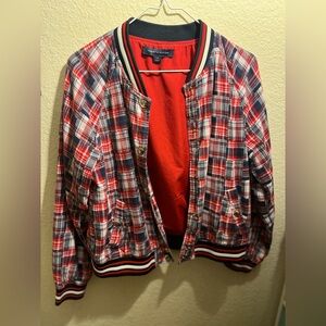 Tommy Hilfiger Red and Blue Plaid Jacket